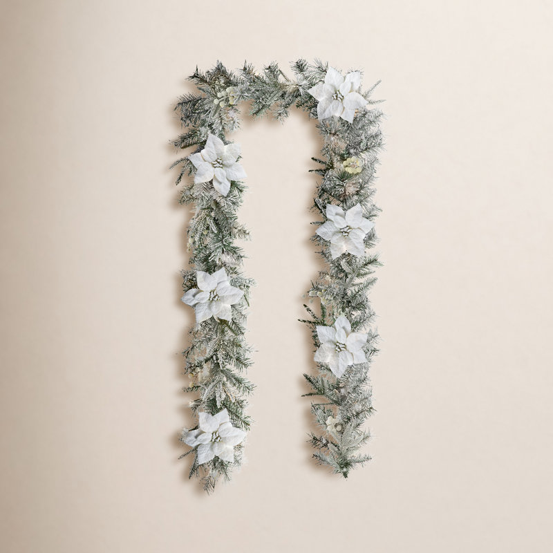 Ernberg 108'' in. Lighted Faux Pine Garland