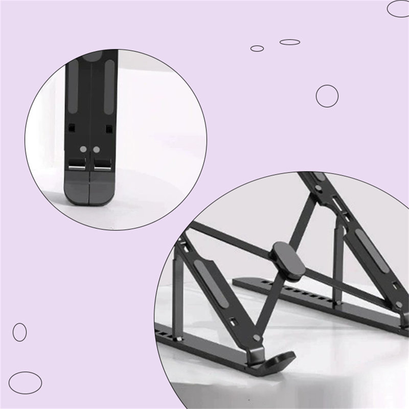 Support pour ordinateur portable, Noir