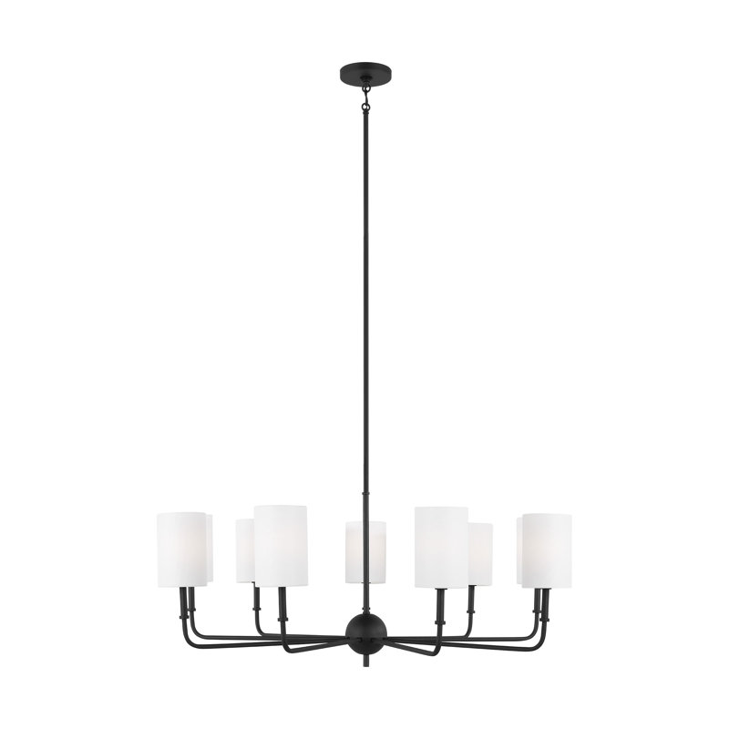 Rowley 9-Light Chandelier, Midnight Black