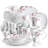 40 Piece Porcelain China Dinnerware Set - Service for 8