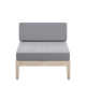 Jurgen Acacia 4 - Person Modular Patio Conversation Sets with Cushions