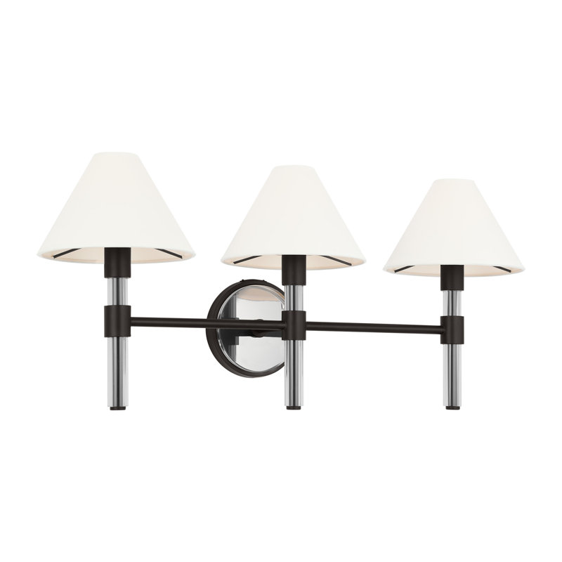 Robert Dimmable Vanity Light, Time Worn Brass, 3