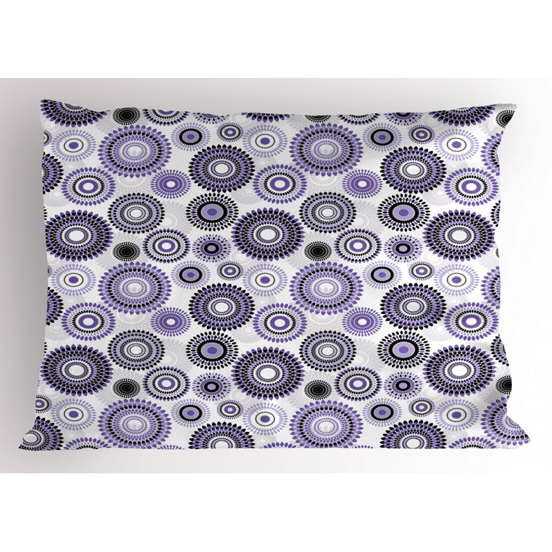 Taie décorative virile mauve et noire, Grand