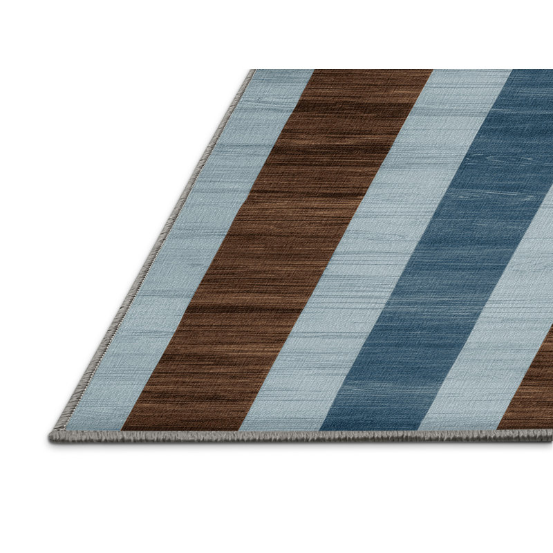 Tapis gris à carreaux lavable à la machine, Rectangle 2 pi x 3 pi