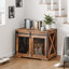 Mobilier pour cage de chien avec porte de grange coulissante-88147388