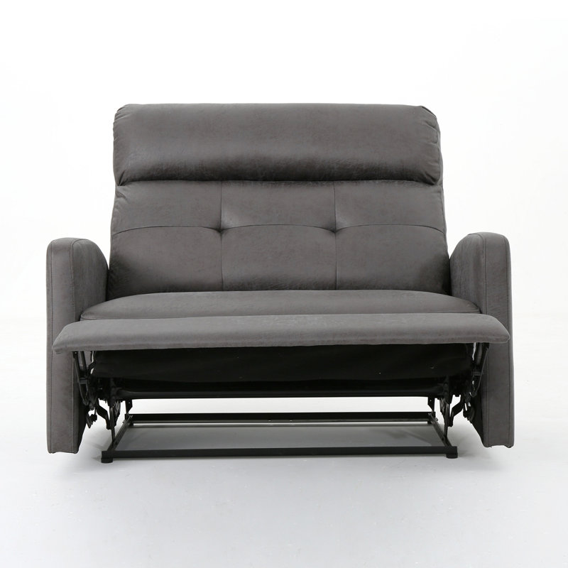 Fauteuil inclinable manuel, canapé inclinable, canapé d'appoint, Microfibre brune