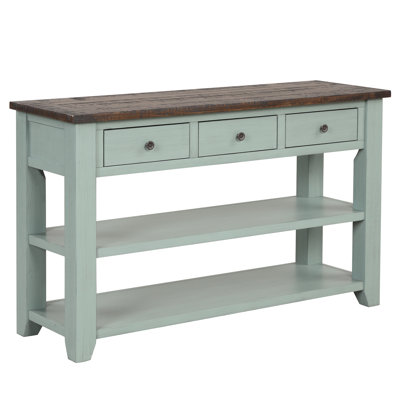 Console en bois massif 48,82 po Donik
