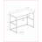 Home Office Computer Desk with Storage Drawers, Left/Right Set-Up, 40in L Modern Industrial Black Laminate &amp; Metal | Particle Board | Black