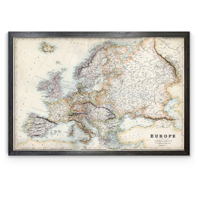 " Pastel Map Of Europe " by Paul Cezanne