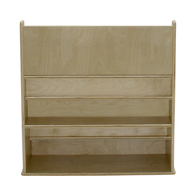 Natural Birch 5-Shelf Kids Book Display Stand