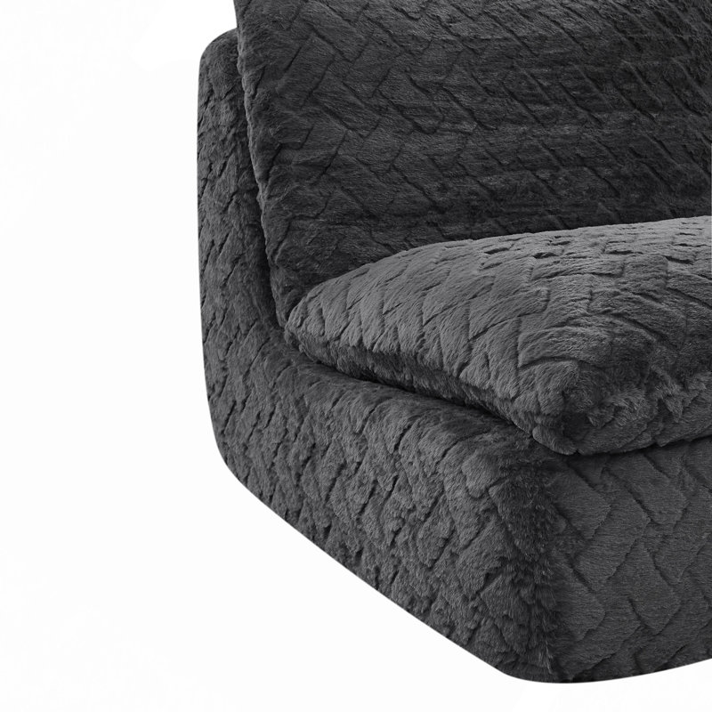 Fauteuil à compression complète avec repose-pieds Liyasi, Noir