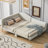Full Size Upholstered Daybed With Headboard And Armrest, Day Bed-1877838105-1877838110