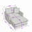Chenille Sofa Set with Versatile Modular Ottoman-231276231