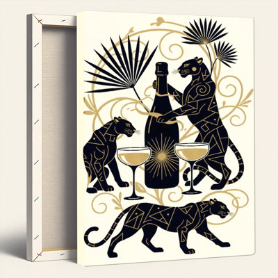 Ensemble de 1 tableau sur toile Panther Art