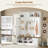 Versatile 3-in-1 Hall Tree with 6 Hooks, Farmhouse Walnut Storage Bench with Adjustable Shelves, 55"W Modern Entryway Coat Rack with Multiple Storage Space for Mudroom, Living Room-336712805