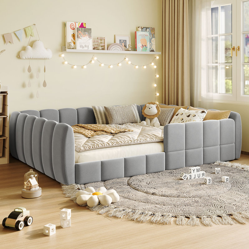 Lit tapissier moderne, Grey