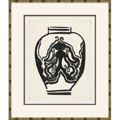 «Art Deco Vases», peinture sur cadre