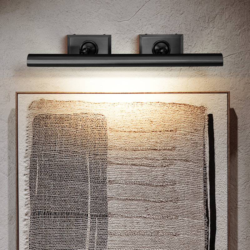 Modern à intensité variable led wall mounted picture light, H 3,94 po x l 24 po x P 7,87 po, Noir
