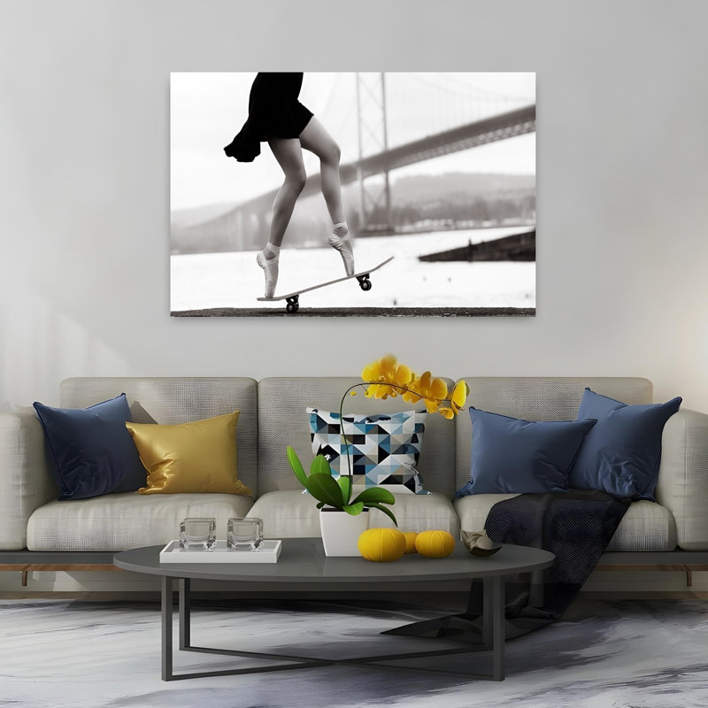 Art contemporain contemporain abstrait, H 40 po x l 60 po