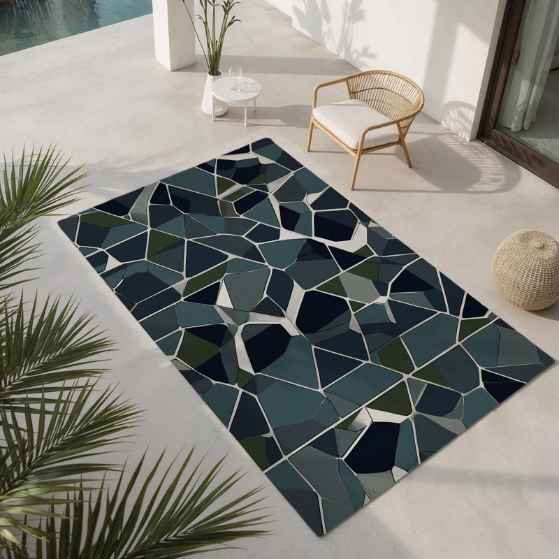 Tapis intérieur et extérieur Galactic Hues, Rectangle 1 pi 6 po x 2 pi 6 po