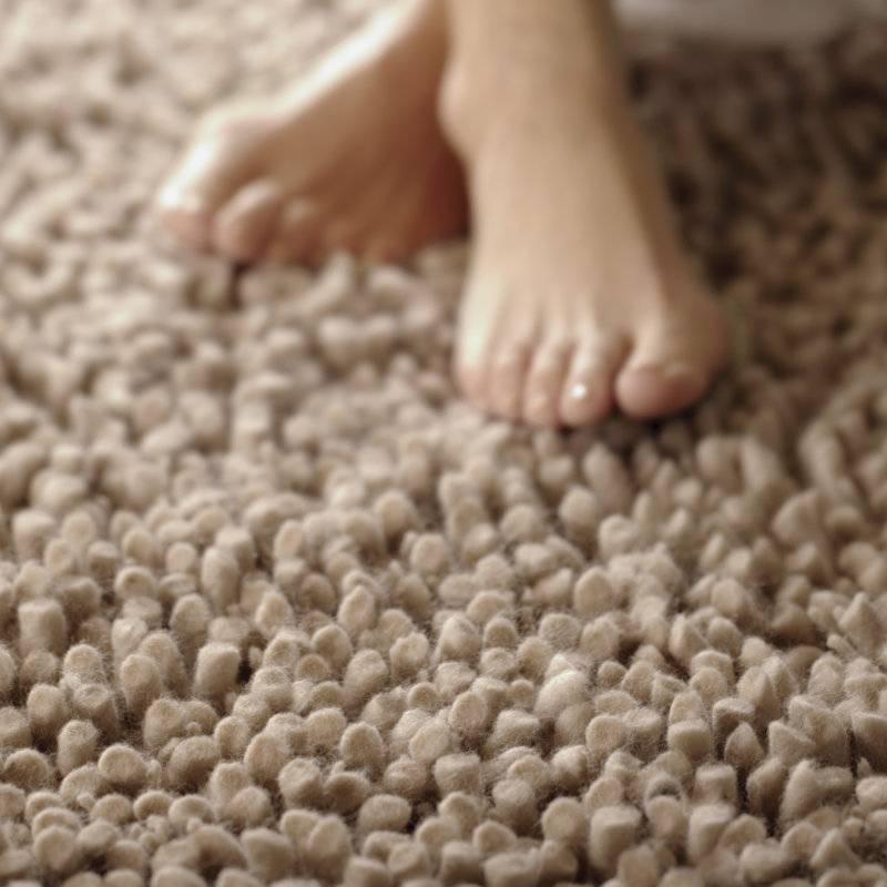 Hardin Solid Colour Wool Hand Woven Area Rug, Rectangle 200 x 300cm