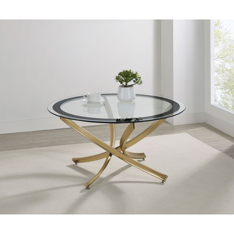 Table basse Connors, Laiton brossé