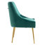 Chaise d'appoint rembourrée en velours Breionna-1128273205