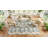 Nourison Botanical Washables 7'6" x 9'10" Charcoal Multicolor Farmhouse Indoor Rug-758094884-757116250