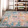 Lathan Bohemian FLAIR Boho Vintage Medallion Cream/Navy Rug