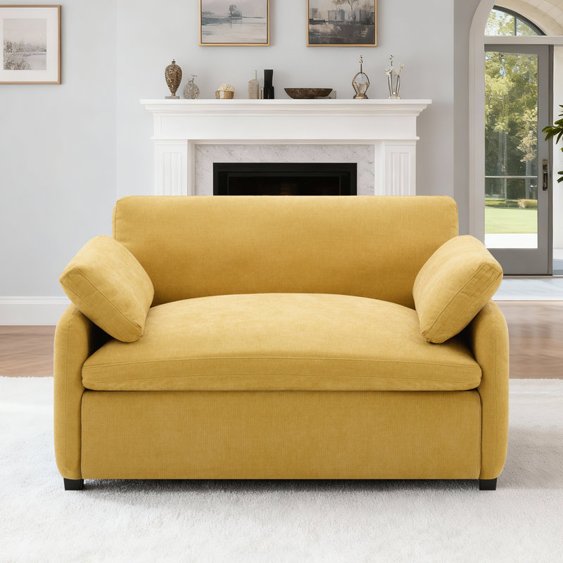 Fauteuil d'appoint 50 po, Jaune