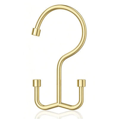 Shower Curtain Hooks, 12PCS Minimalist Simple Double Shower Curtain Rings，for Bathroom Shower Rods Curtains