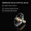 Ampoule en verre massif en forme de fleur à DEL de style cristal, blanc chaud 3000K, ampoules à culot moyen E26 / 27 (base non incluse)-133139253-133139254