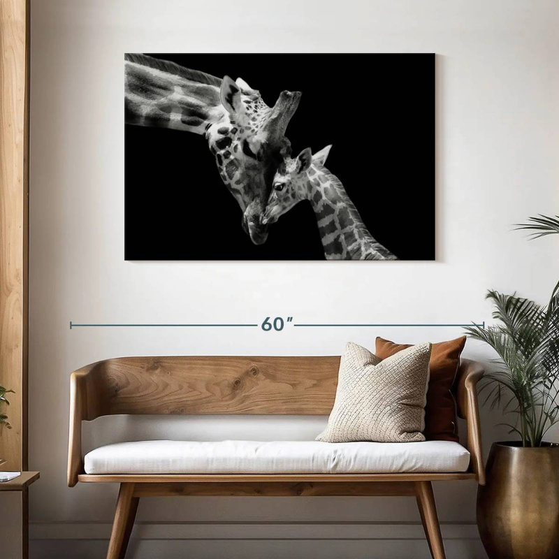 Brampt Doting Mother Giraffe, 30" H x 45" W