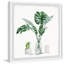 «Monstera Leaf In Glass», reproduction encadrée-923228479