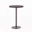 Table de bar d'extérieur ronde en rotin de polyéthylène de 26 po, Multibrown