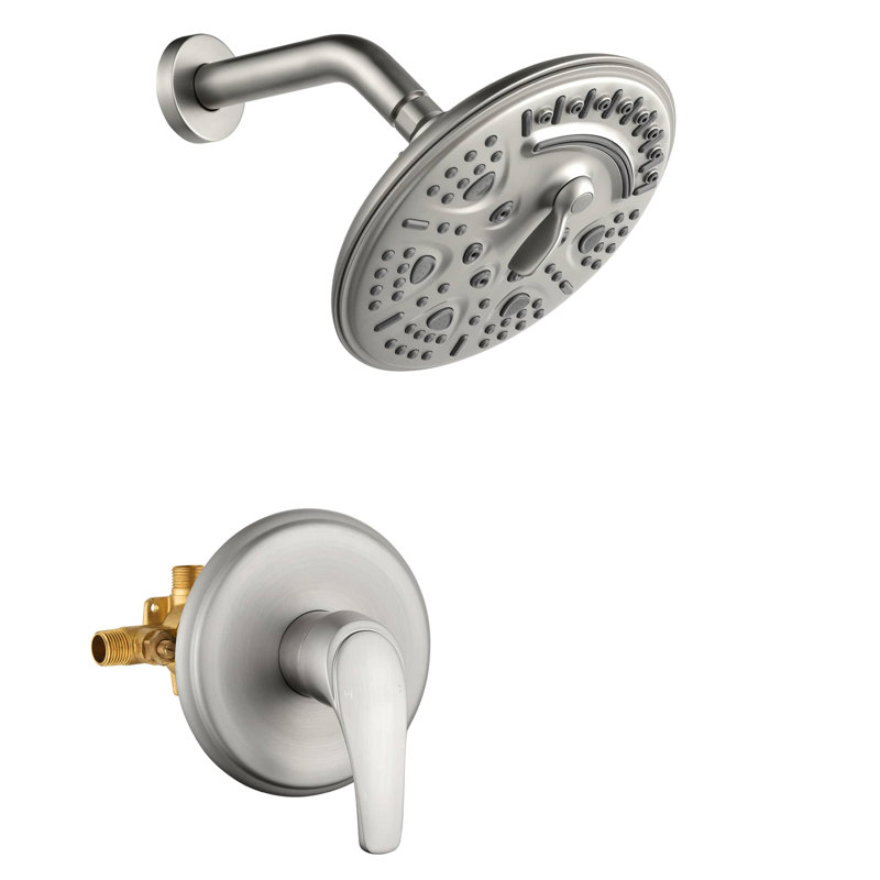 All-In-One Kit with Rough in-Valve, Brushed Nickel