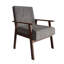 Chaise d'appoint en lin gris clair-590589699