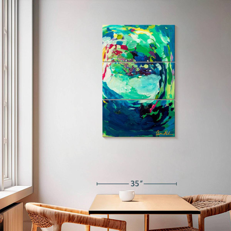 Avery Calico, 57" H x 36" W