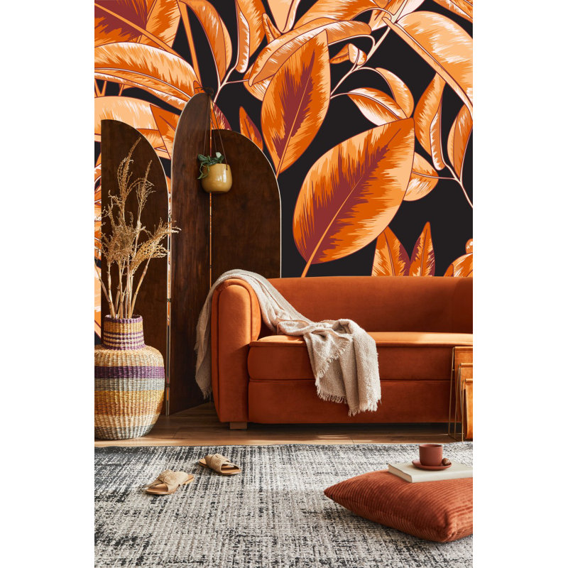 Annemarie Peel & Stick Floral Tile, 124.8" L x 125" W
