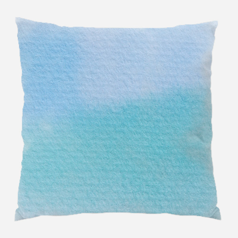 Coussin watercolour Dolores, Microsuède, Intérieur