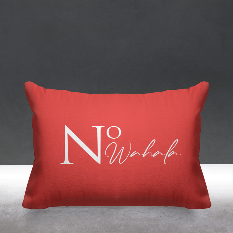 Housse et insert de coussin rectangulaire Aspire No Wahala, Corail