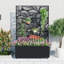 Boîte à fleurs en métal avec treillis, lit de jardin surélevé, écran d'intimité pour plantes grimpantes