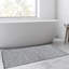 Brooksby Geometric Handmade Flatweave Cotton Grey/White Bath Rug-1509834293