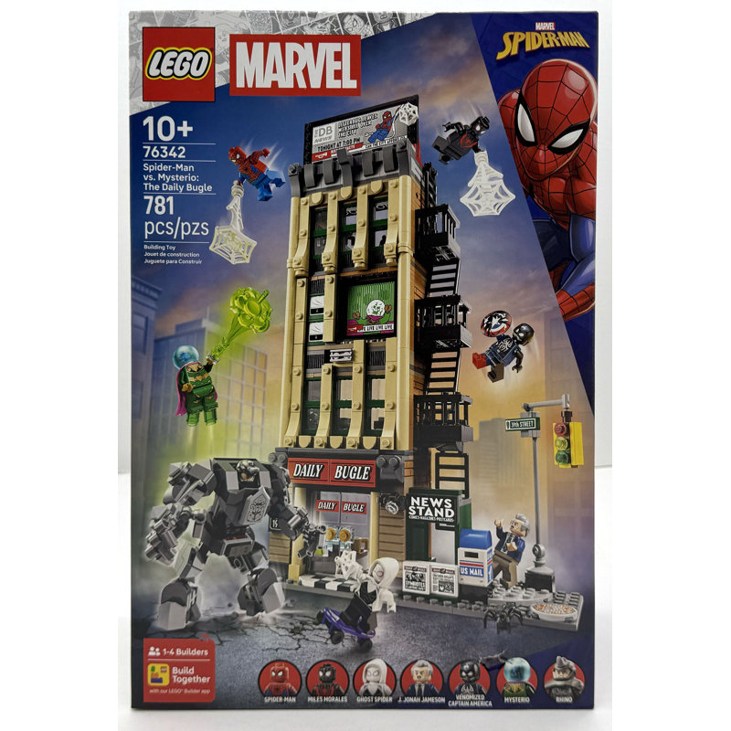 Ensemble de construction LEGO Marvel Spider-Man contre Mysterio: The Daily Bugle, 781 pièces, 10+