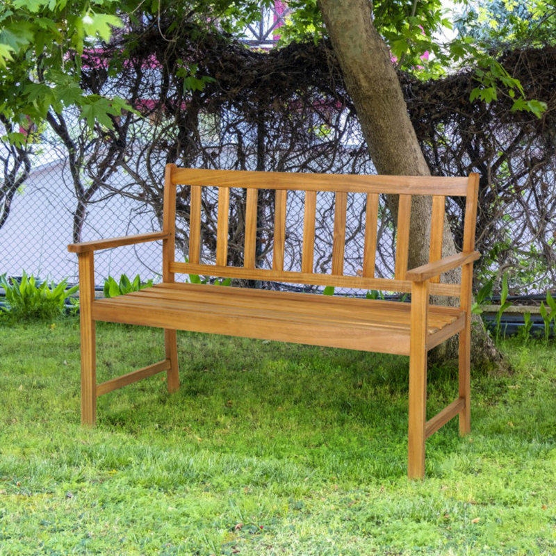 Banc de jardin en bois Cahangir