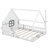 Lenard Kids Full Size Wood House Bed-134861596