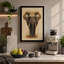 Elephant Observed Rustic - Wrapped Canvas-551023558-551023552
