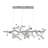 Eclectic 20 Light Crystal Branch Chandelier