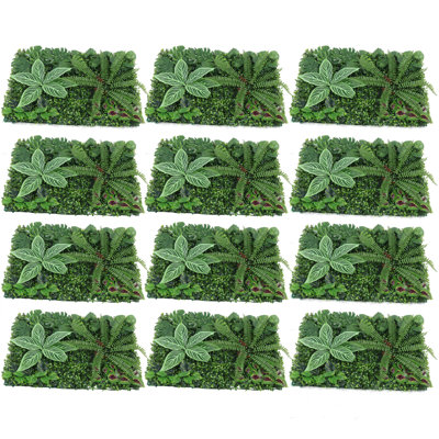 12 pièces plantes vivantes artificielles murales