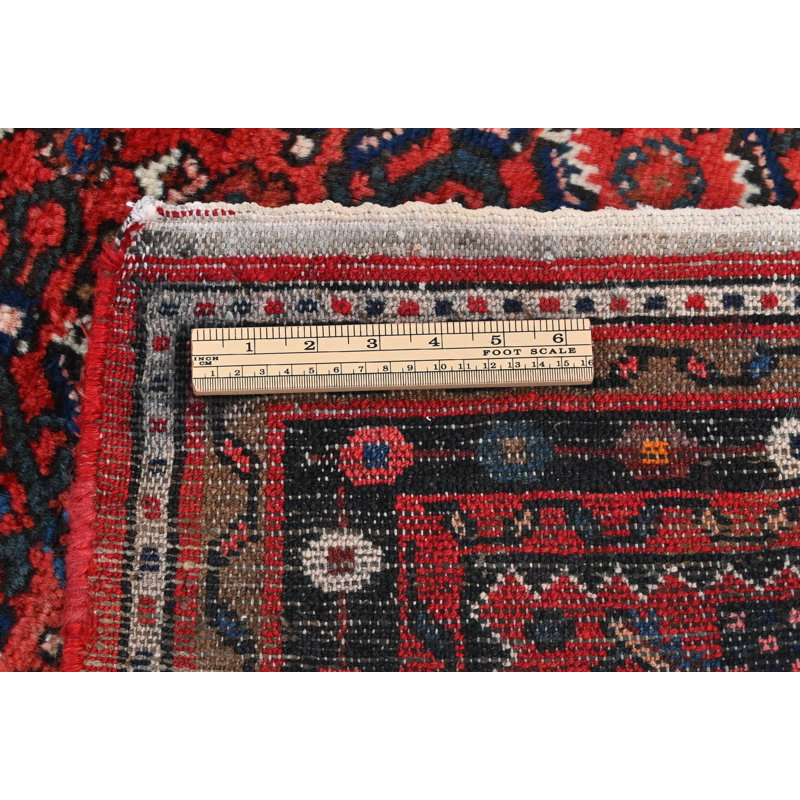 Tapis de couloir oriental tribal rouge unique 3 x 10 One-of-a-Kind